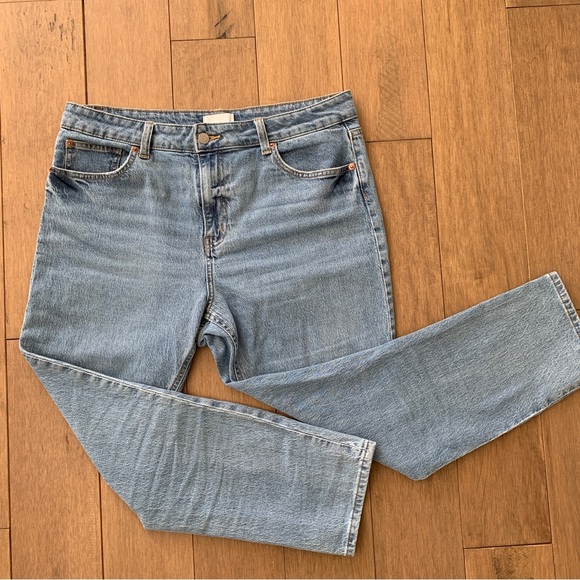 slim straight high ankle mom jeans 14 - Picture 2 of 7